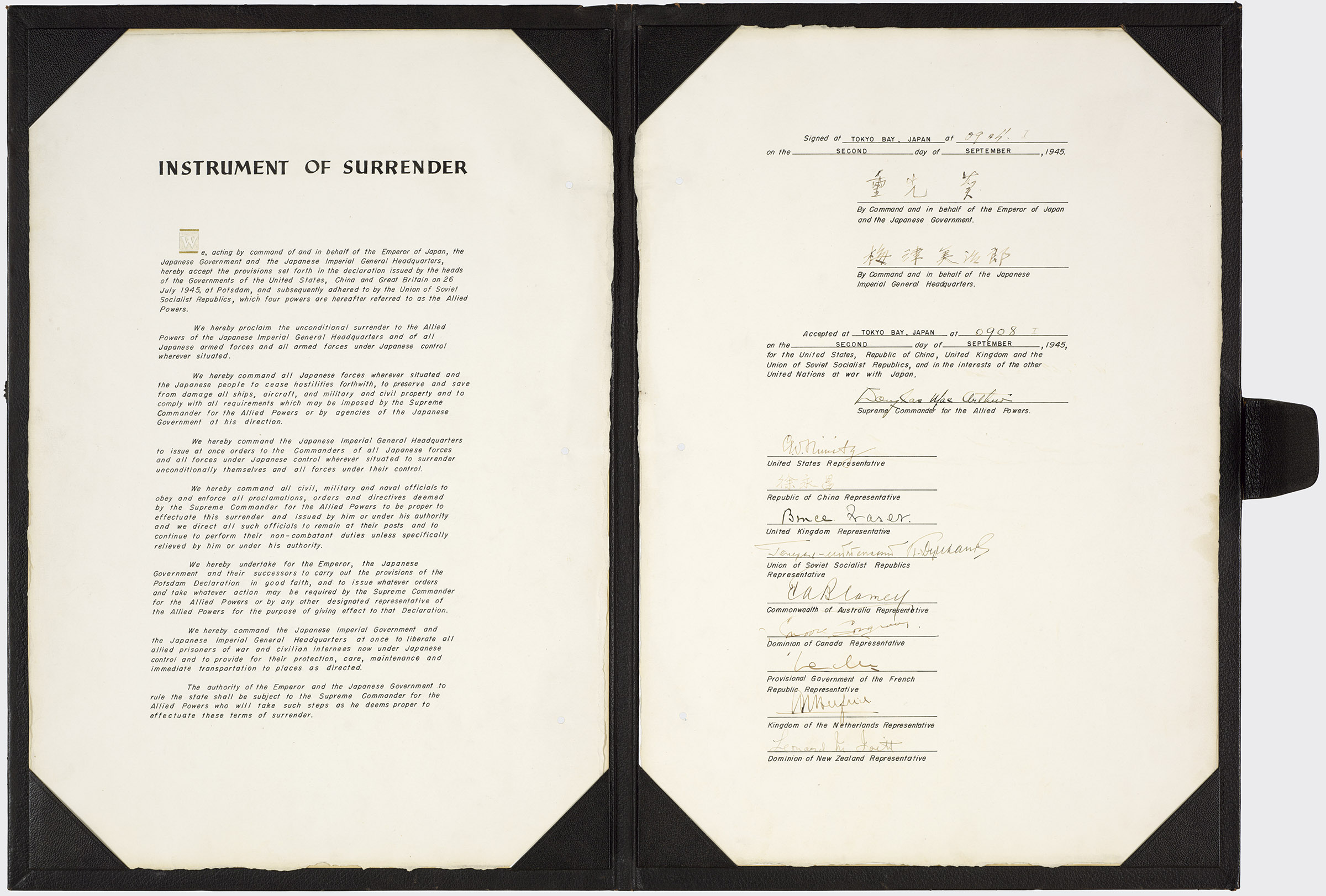 Japanese Instrument of Surrender