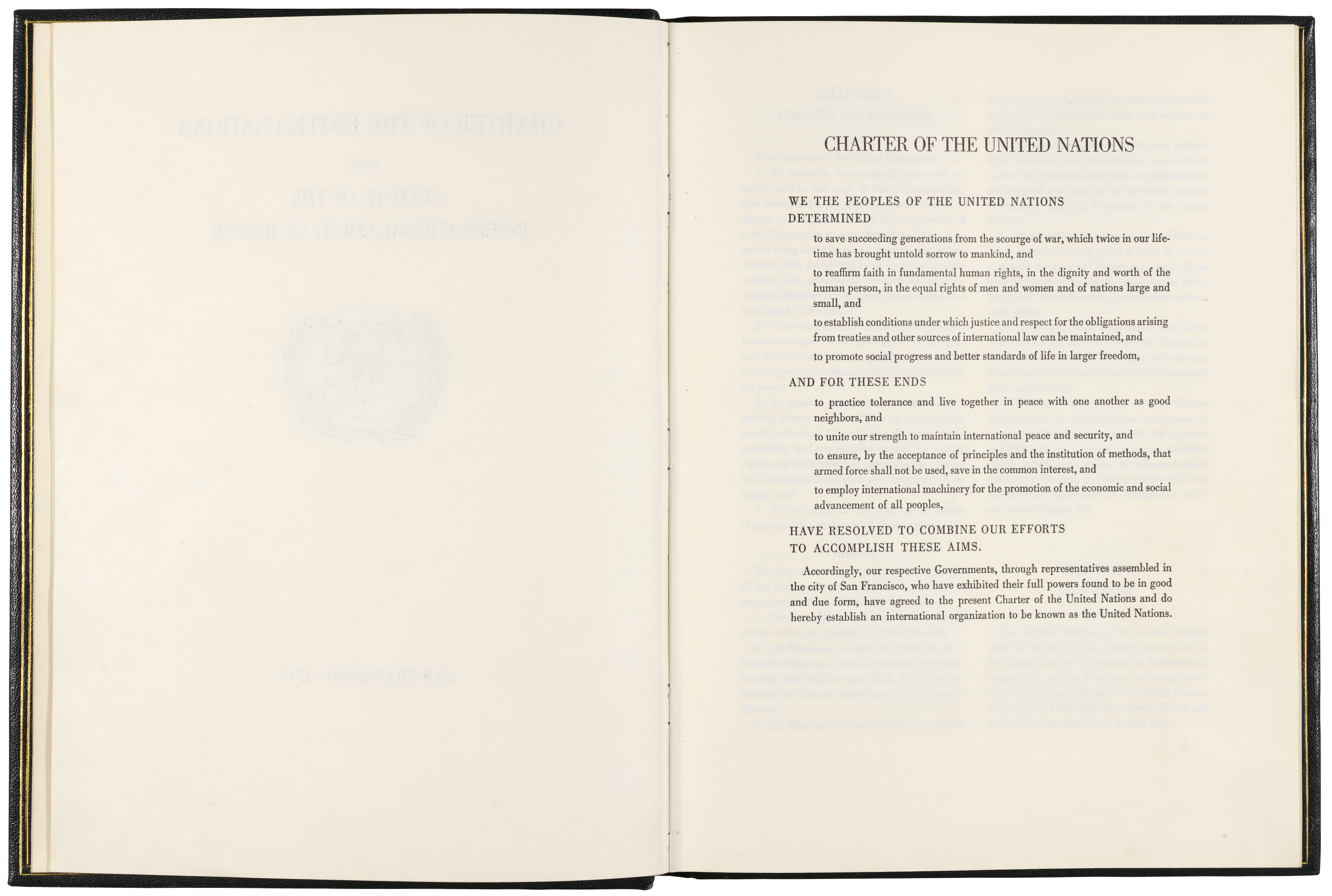 United Nations Charter, page 1