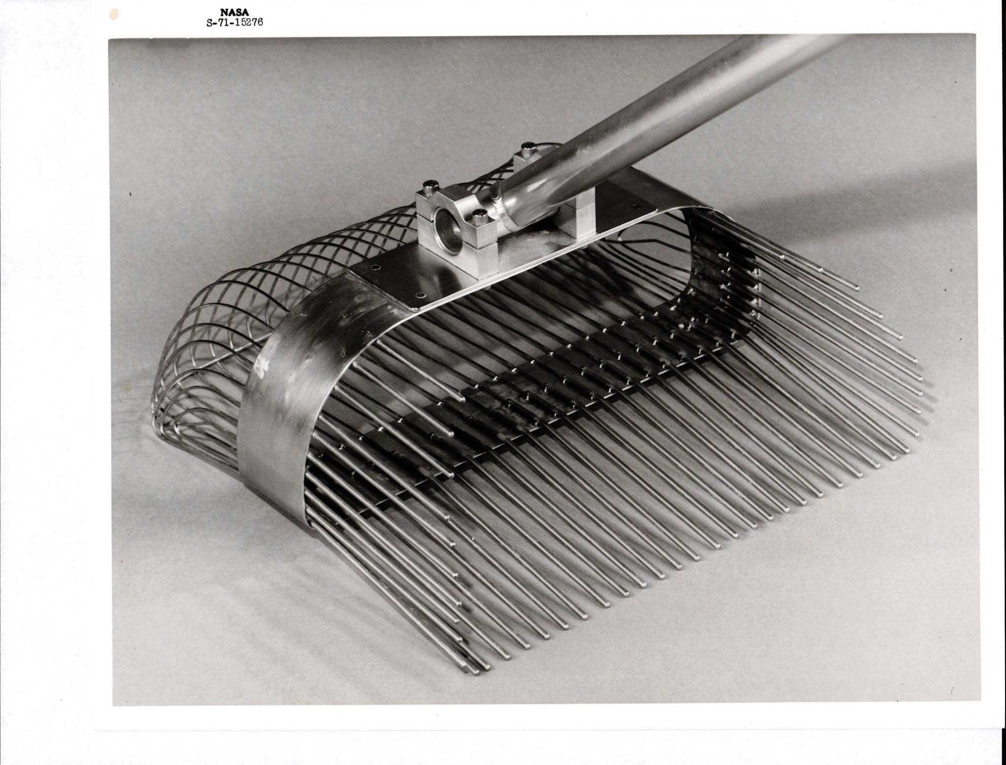 Photograph of lunar rake head and tines