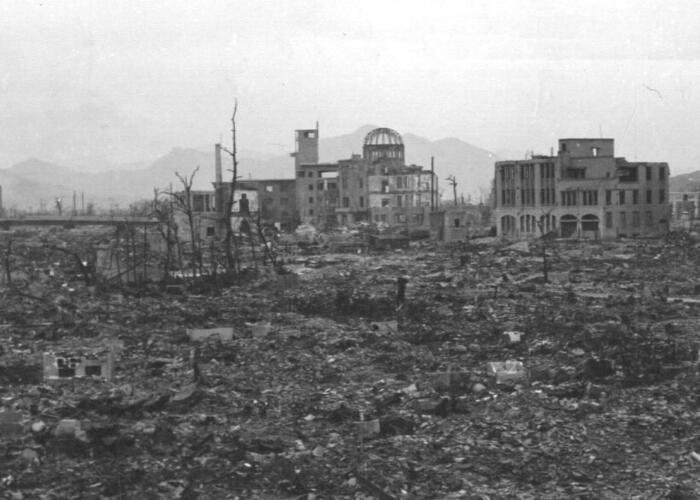 Hiroshima after atomic bomb