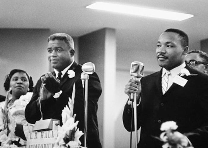 Jackie Robinson with MLK