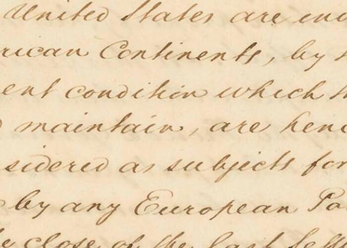 Monroe doctrine detail
