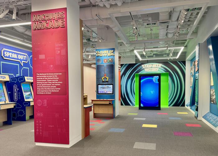 The Discovery Center at the National Archives Museum in Washington, DC.