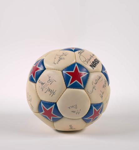Soccer ball gifted by Pelé to President Gerald R. Ford