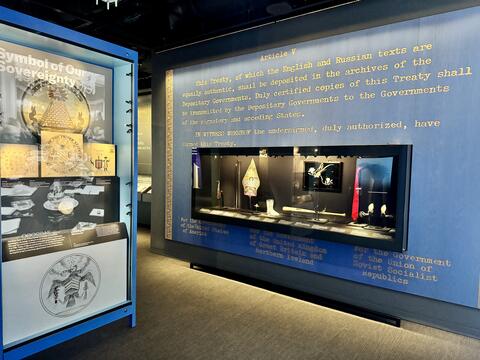 The Art of Diplomacy gallery in The American Story at the National Archives Museum in Washington, DC.