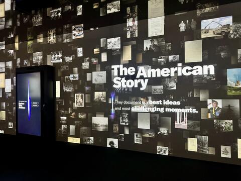 The Cosmos gallery in The American Story at the National Archives Museum in Washington, DC.