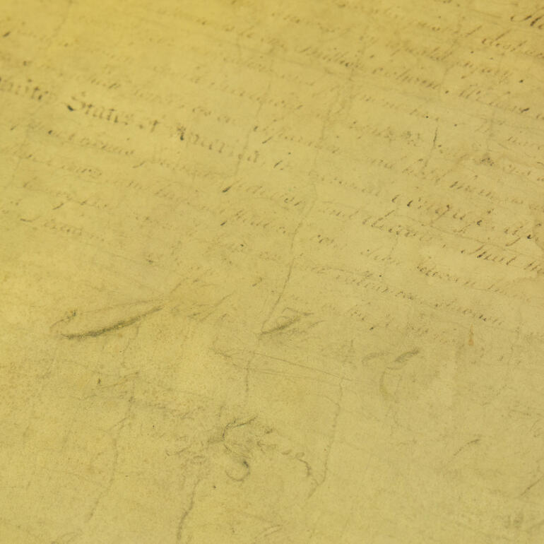 Declaration of Independence with John Hancock's signature