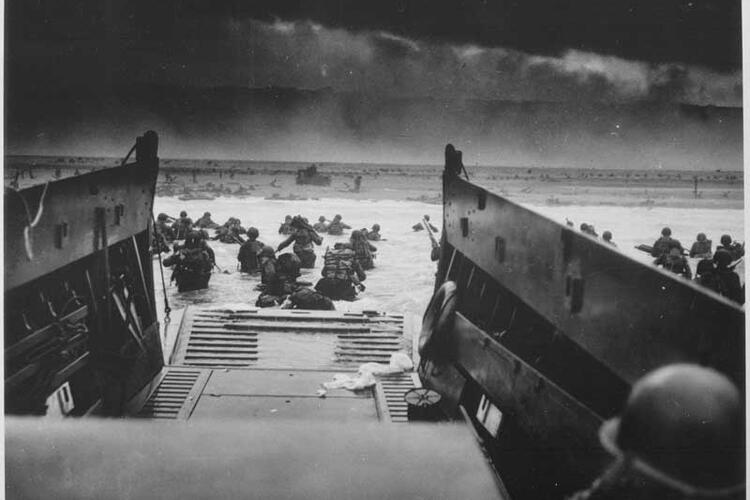 Photo of the D-Day landing