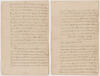 Sergeant Daniel Bissell’s Pension Application Cream, two-page document with handwritten black ink .