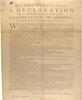Dunlap Broadside of the Declaration of Independence, July 4–5, 1776 Dunlap Broadside of the Declaration of Independence, July 4–5, 1776