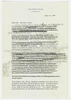 Draft of typewritten letter with mark-ups and handwritten text