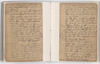 Journal of Jehiel Stewart Tan two-page journal with black handwritten ink.
