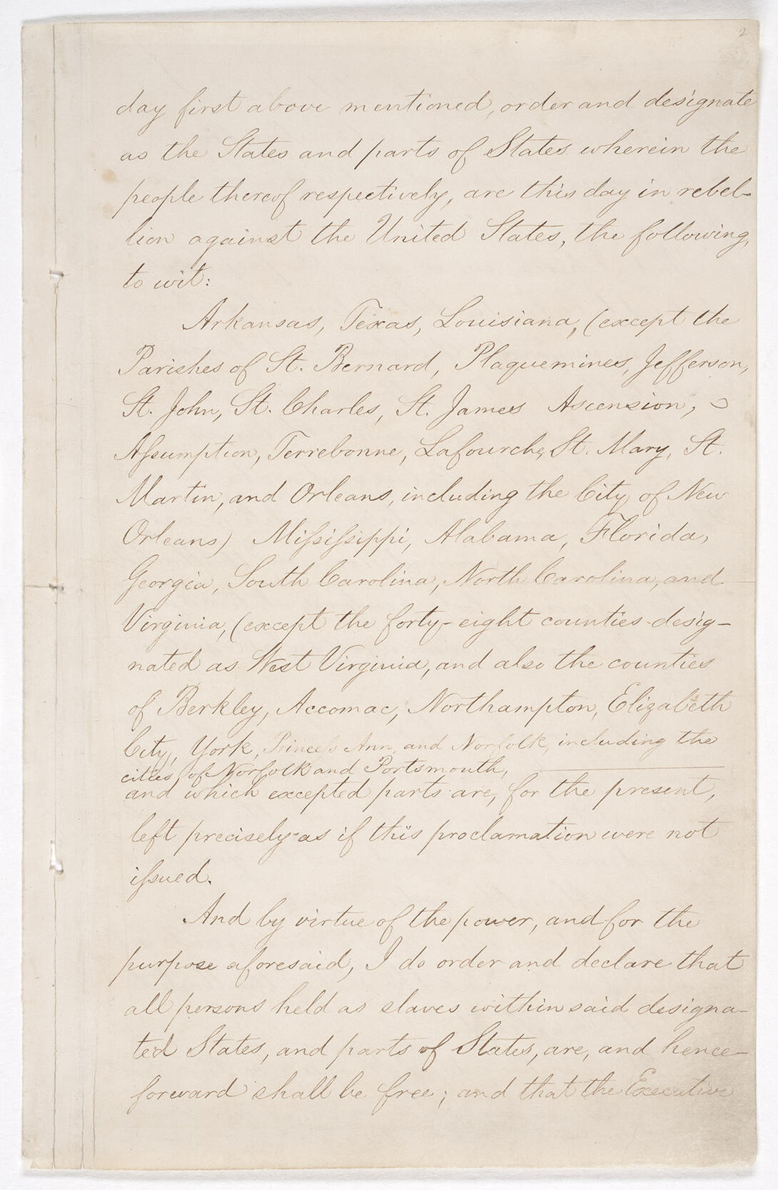 Emancipation Proclamation, Page 3