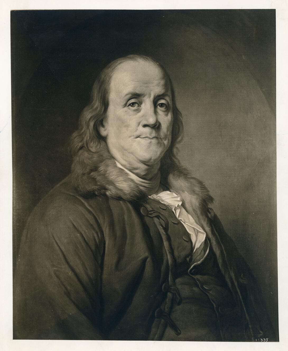 A portrait of Benjamin Franklin