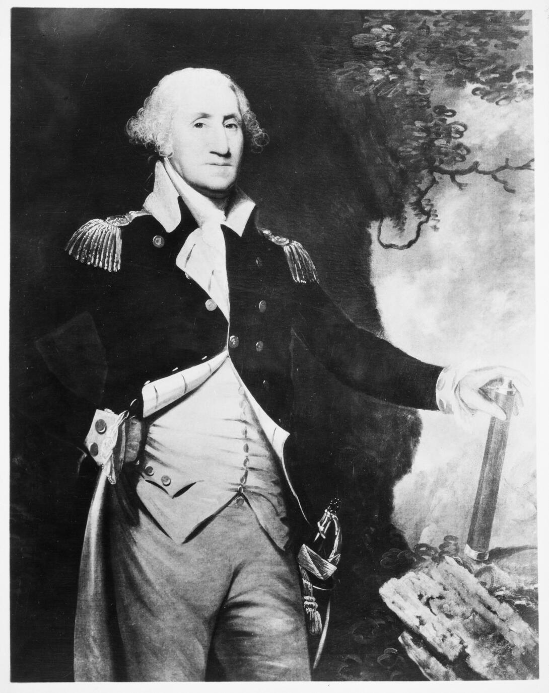 A portrait of George Washington