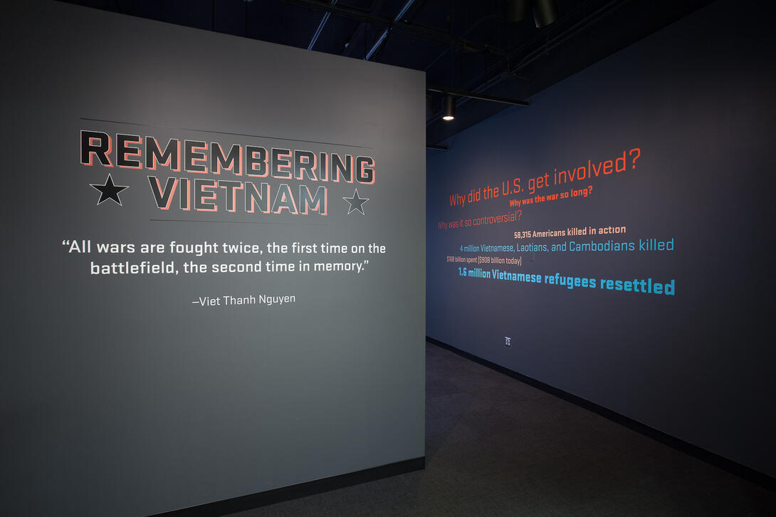 Entrance to Remembering Vietnam exhibition