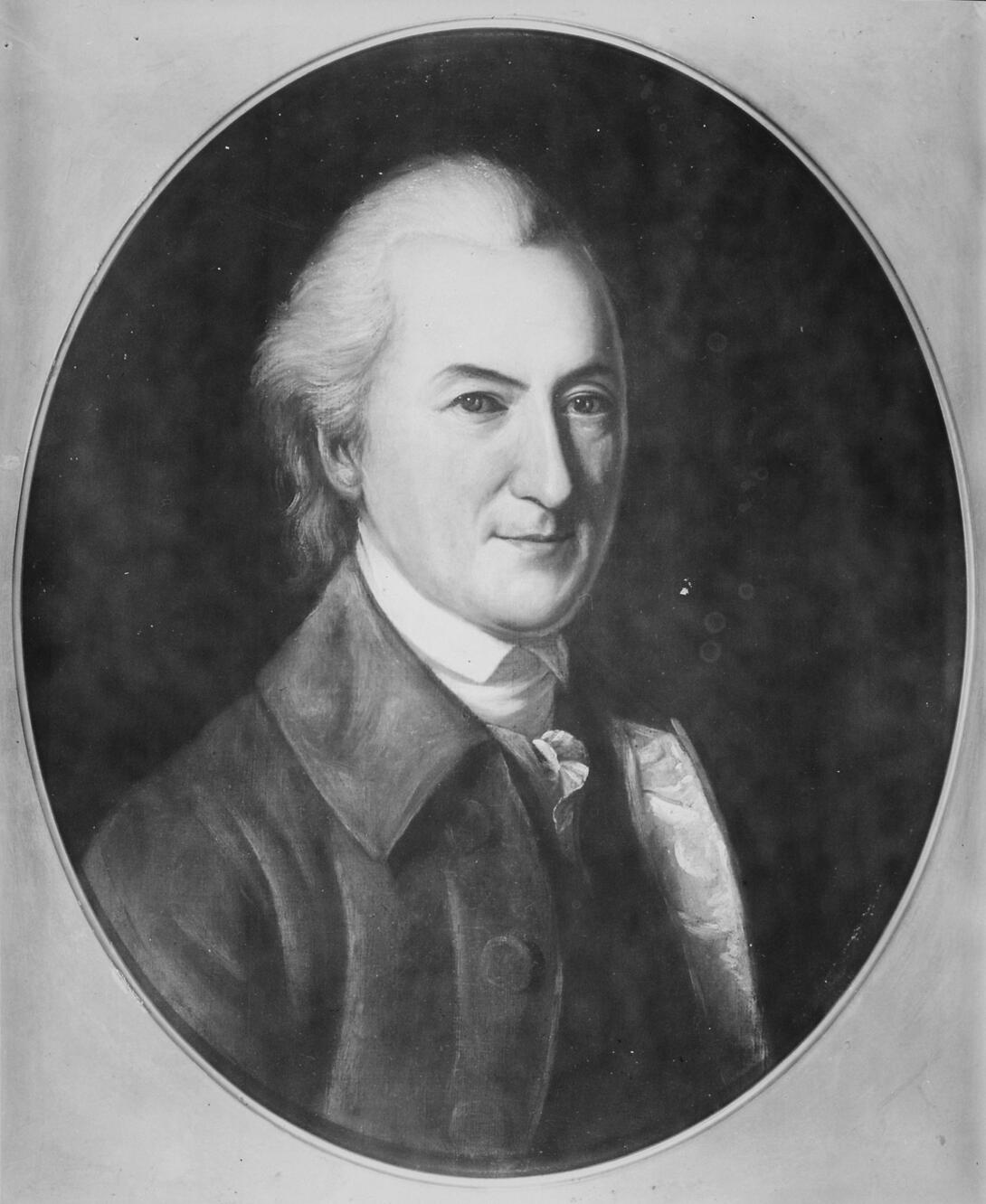Black and white image of man