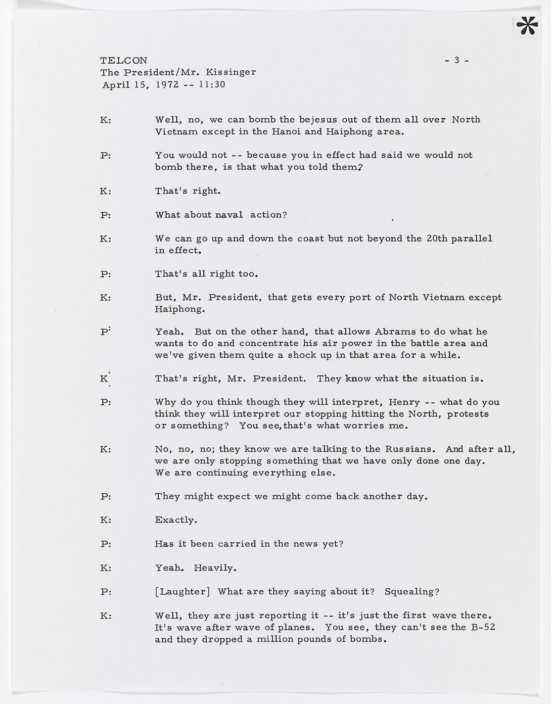 White document with black typewritten text