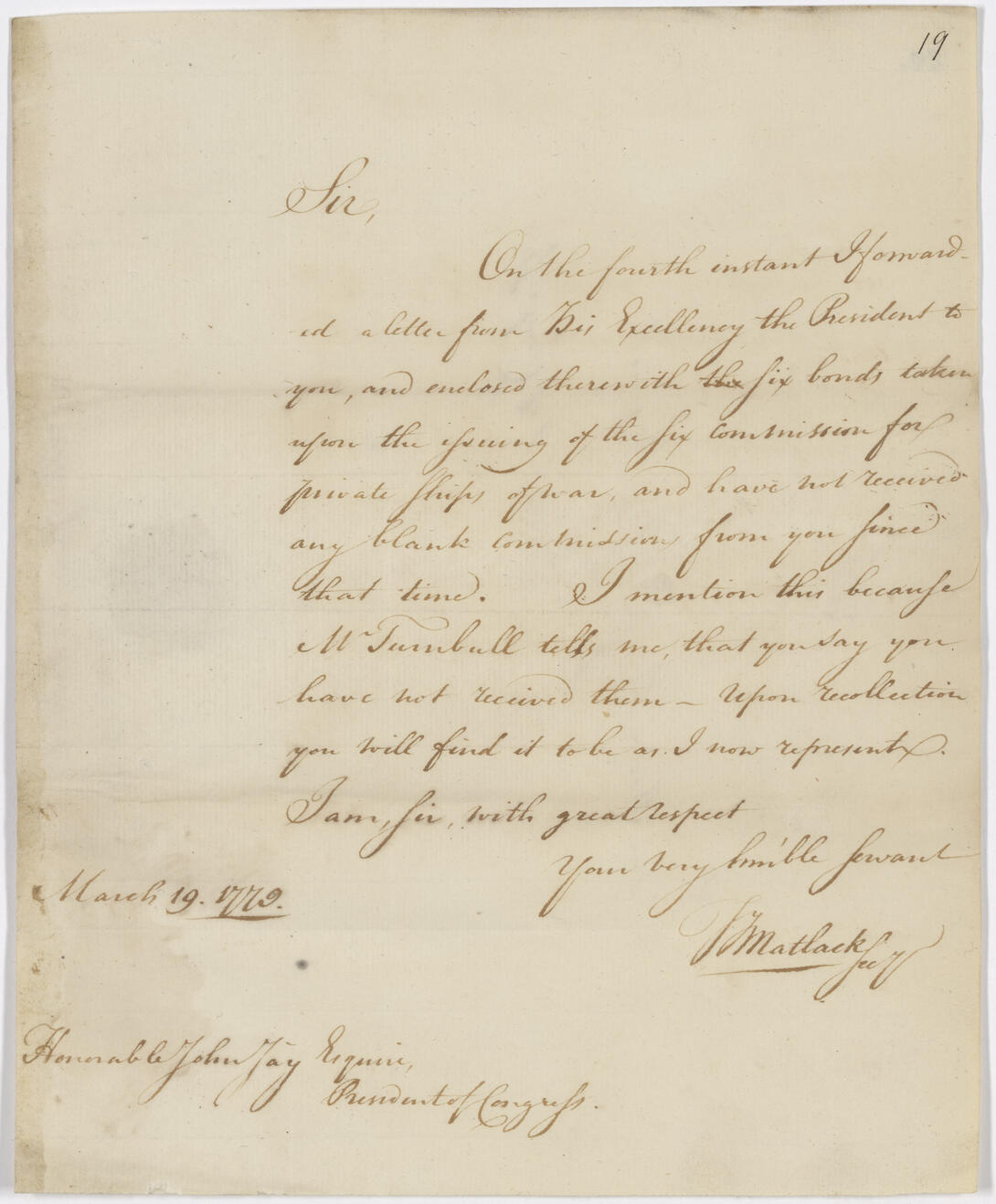 Cream document with handwritten text and signature in faded black ink.