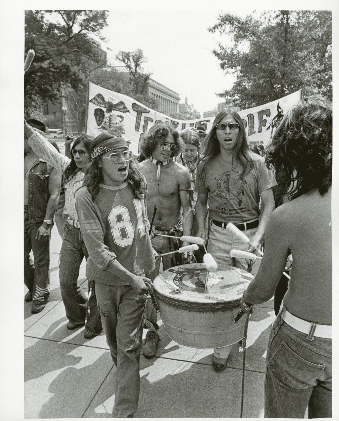 Photograph of the Trail of Self-Determination, 1976