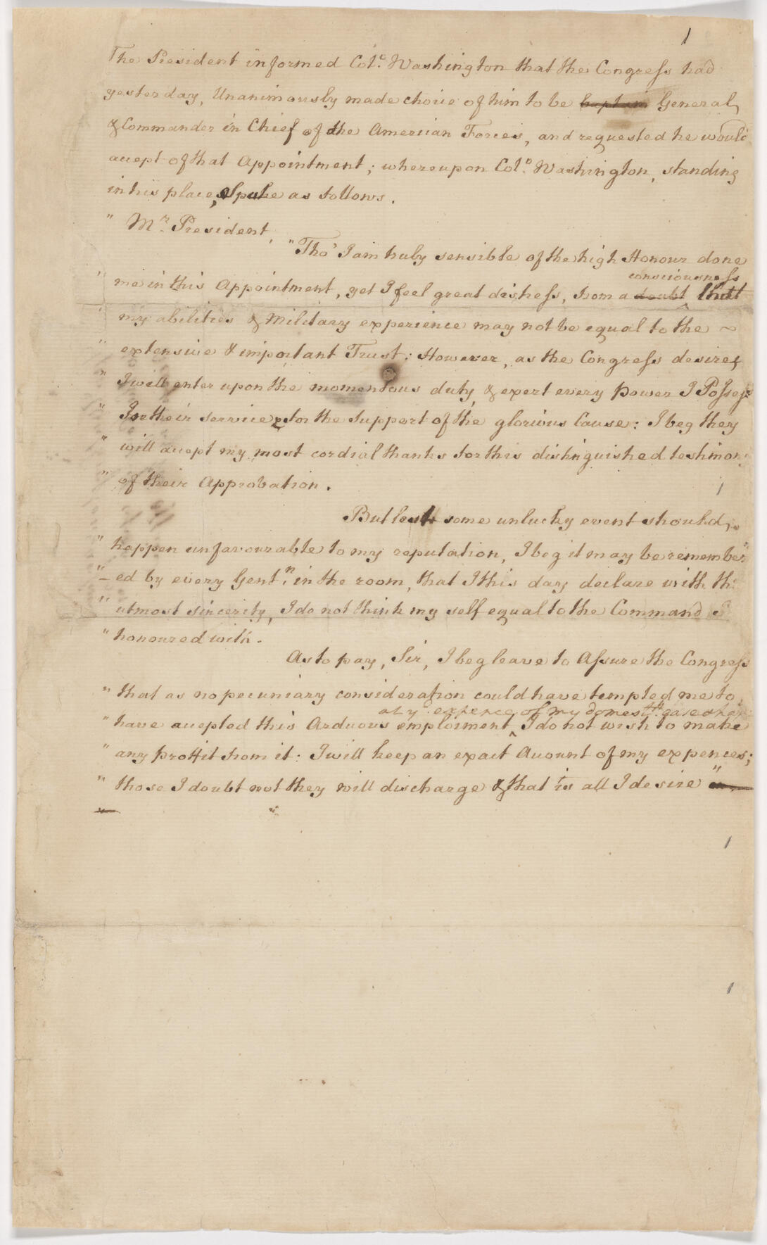 Tan document with black handwritten ink